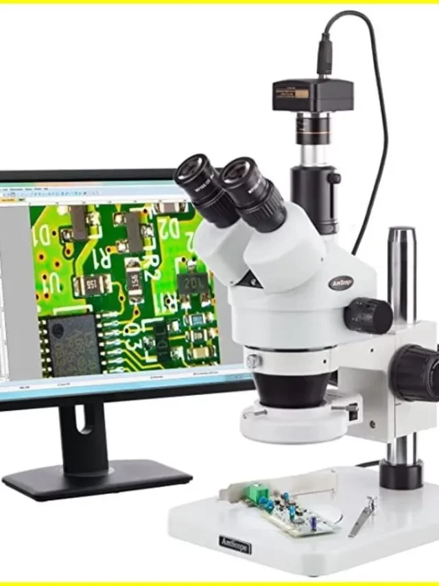 How does a AmScope microscope work? with Best Camera